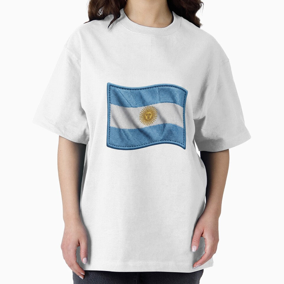 Embroidered Argentina Flag Patch - Waving Tactical Crest Design by VisualStudio97