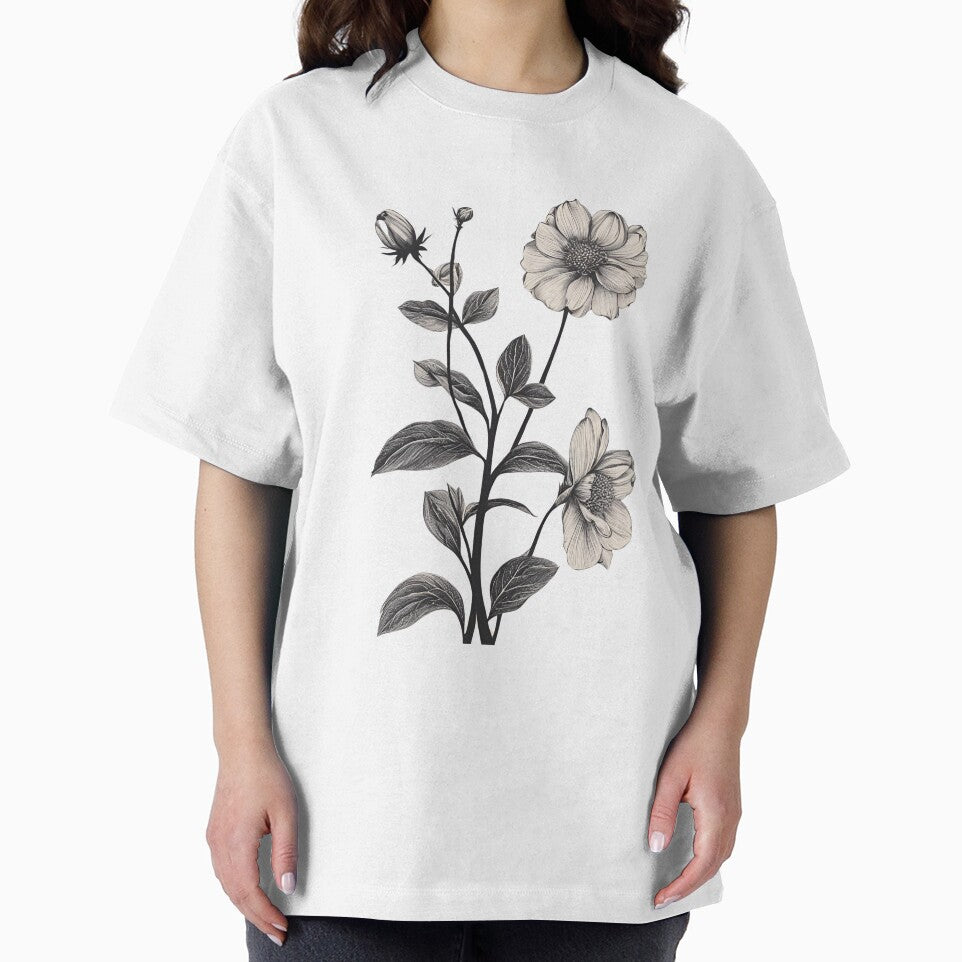 Monochrome Tall Flowers Design" by Hummy-studio