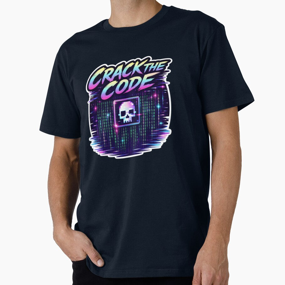 Crack The Code: Retro Cyber Skull by Bug by Design