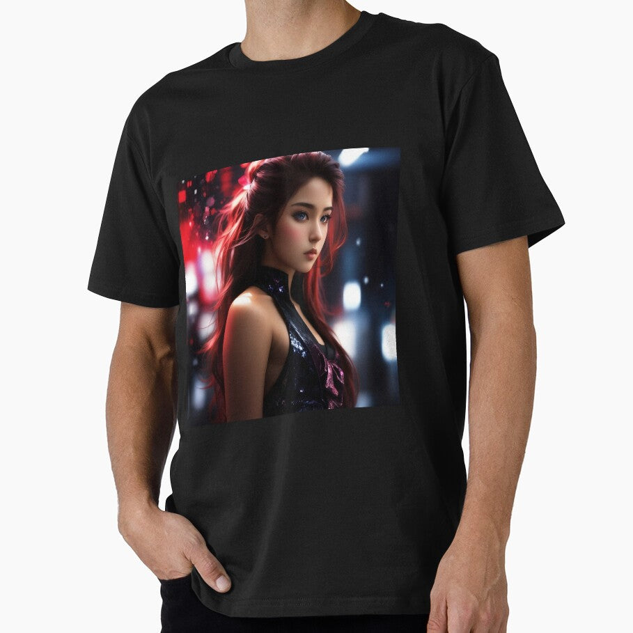 Matrix Glitch Cyberpunk Woman Portrait by CuratedChoices