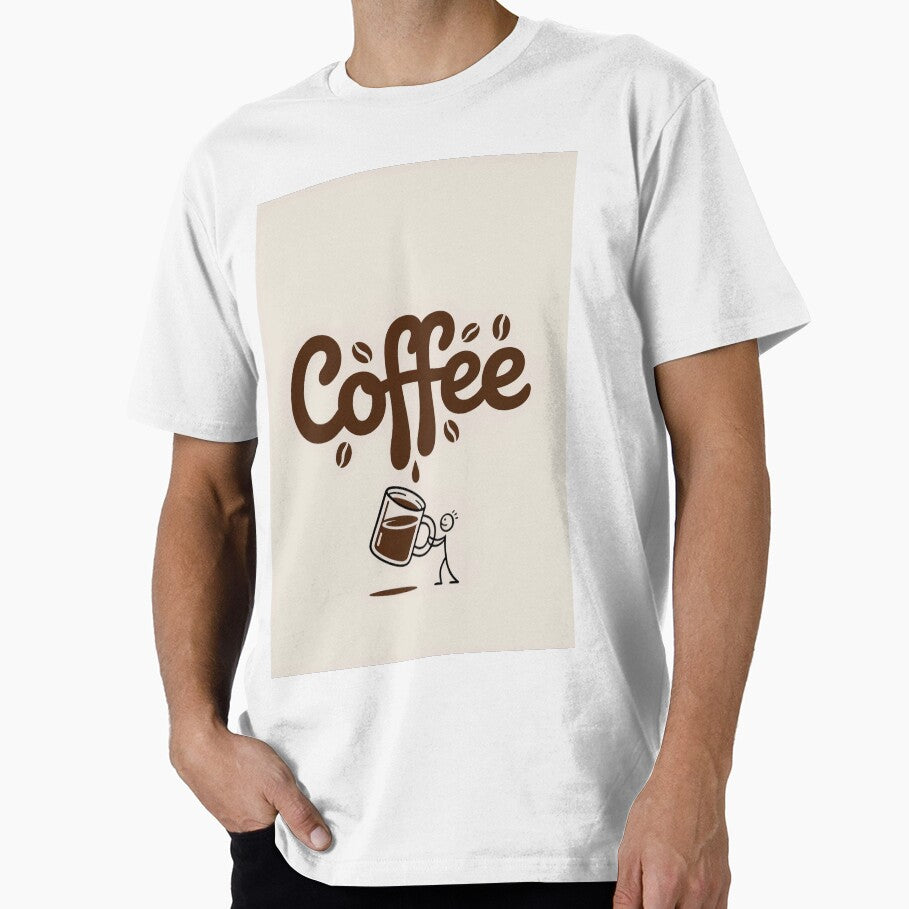 Coffee, minimalist funny text art by GiriaGallery