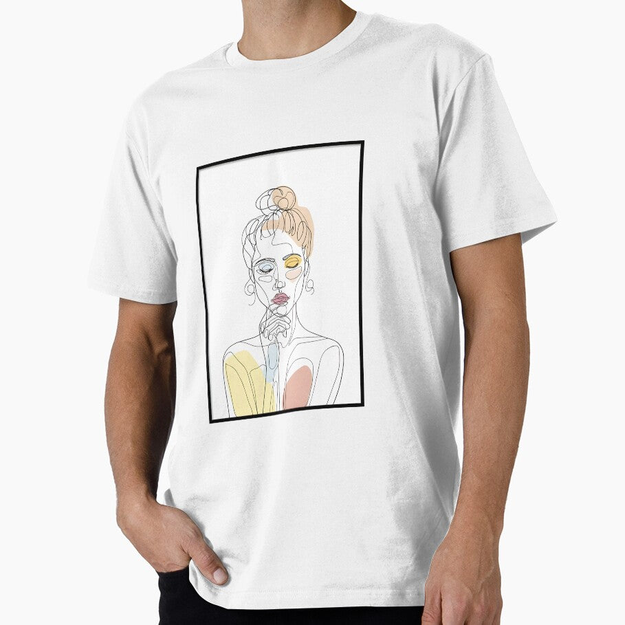 Minimalist Woman Line Art | Modern Abstract Female Illustration by RadiantGraphics