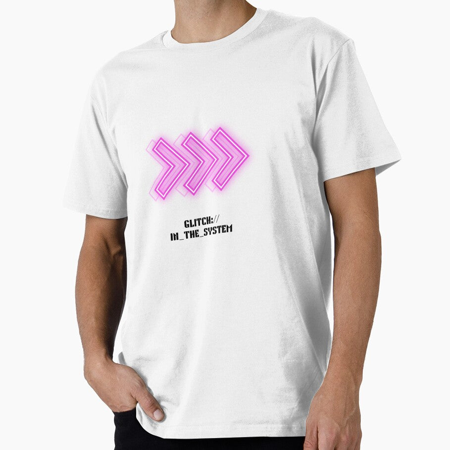 Glitch in the System – Cyberpunk Hacker Neon Quote Design by Paperpoison