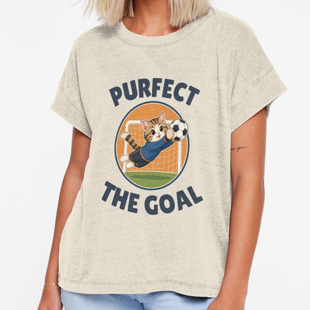 Purfect the Goal Cute Cat Soccer Goalie by Mirsh-design