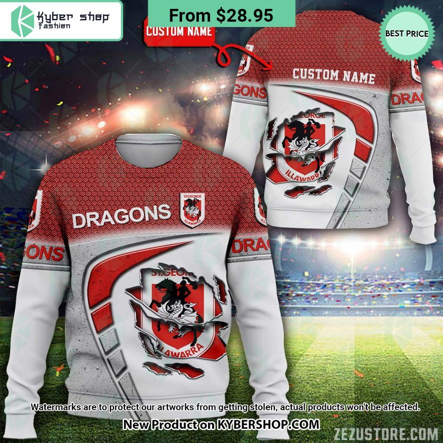 St George Illawarra Dragons CUSTOM Hoodie