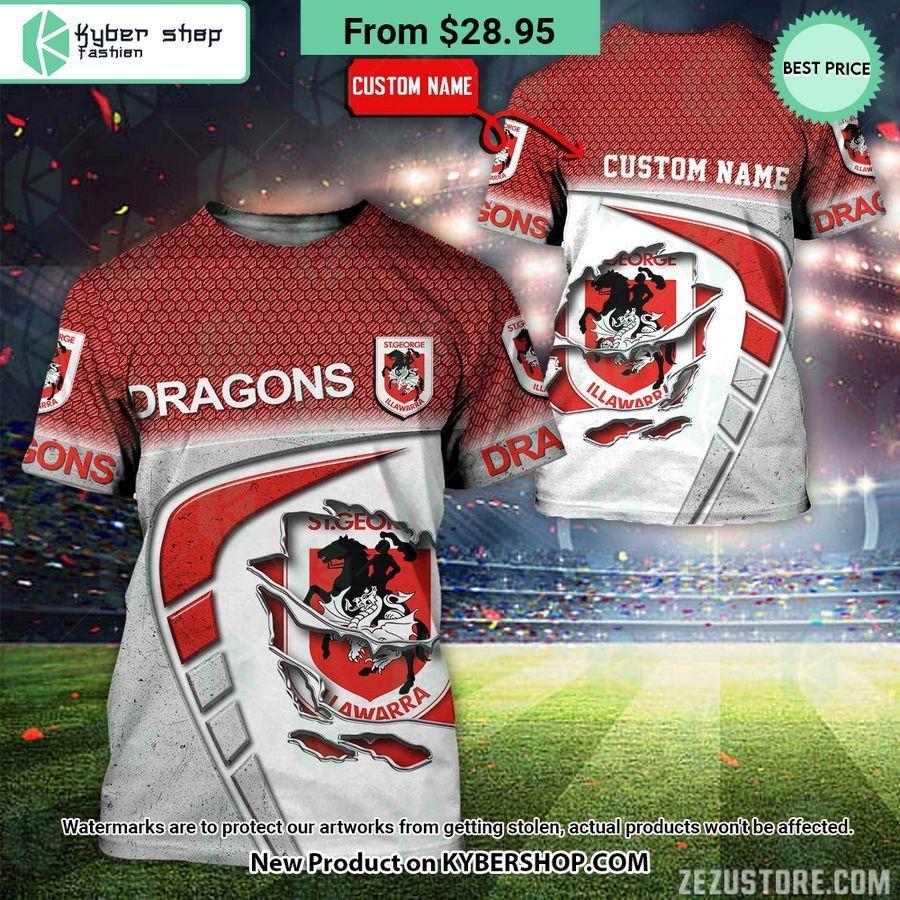 St George Illawarra Dragons CUSTOM Hoodie