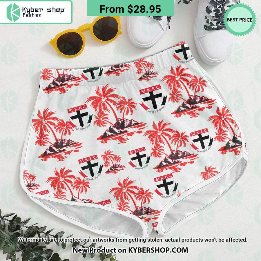 St Kilda Football Club Hawaiian Shirt Shorts