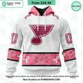 St. Louis Blues In October We Wear Pink Breast Cancer Shirt