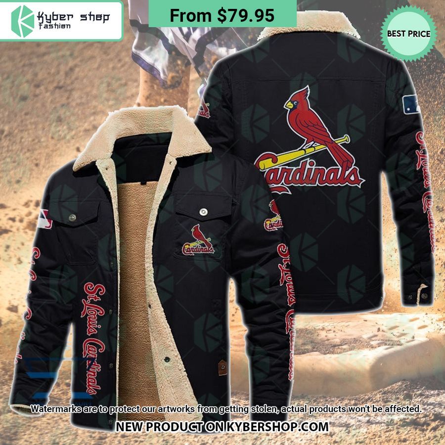St. Louis Cardinals MLB Fleece Leather Jacket