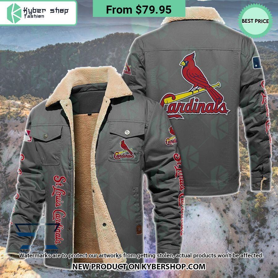 St. Louis Cardinals MLB Fleece Leather Jacket