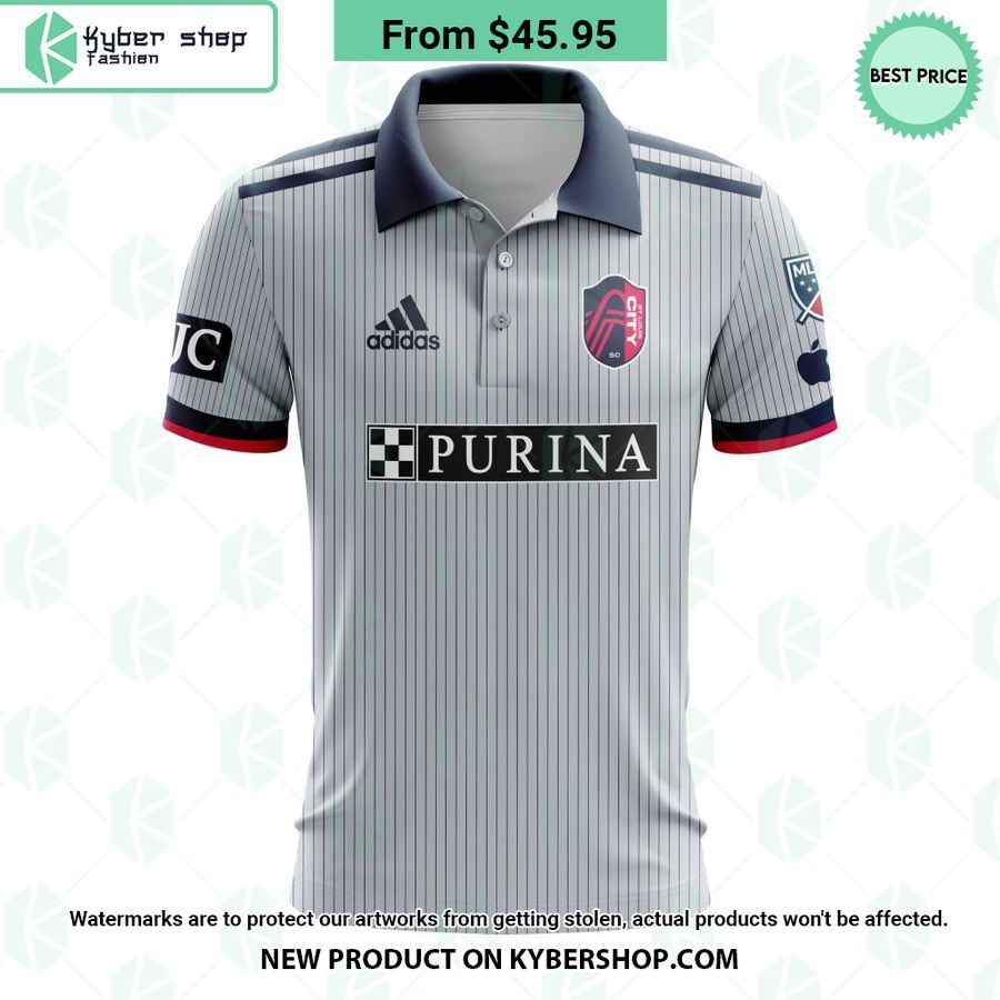 St. Louis City SC 2023 Away The Spirit MLS CUSTOM Polo Shirt