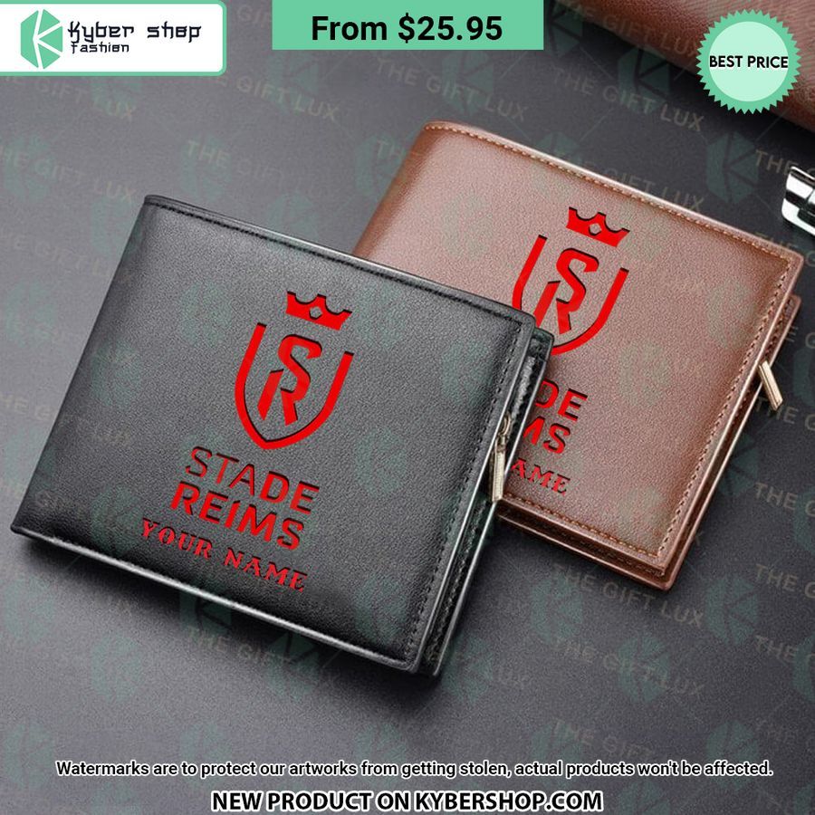 Stade De Reims CUSTOM Leather Wallet