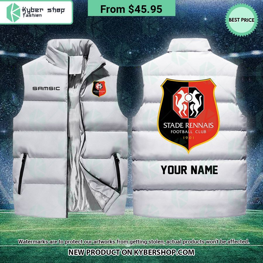 Stade Rennais CUSTOM Sleeveless Puffer Down Jacket