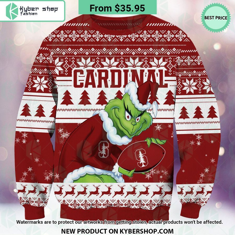 Stanford Cardinal Grinch Christmas Sweater