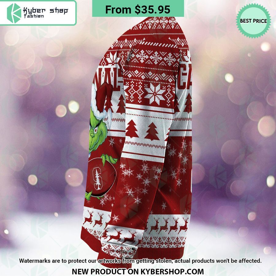 Stanford Cardinal Grinch Christmas Sweater