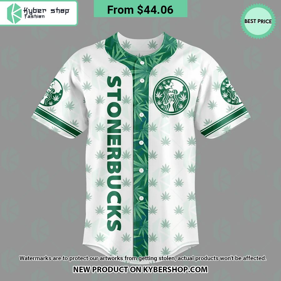 Starbucks Stonerbucks Spend My Bucks On Weed Baseball Jersey