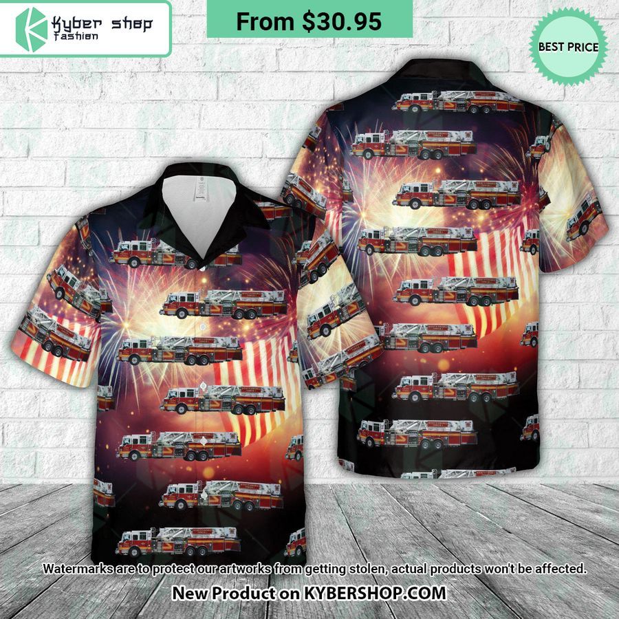 Statesboro Fire Department Georgia 4th Of July Hawaiian Shirt