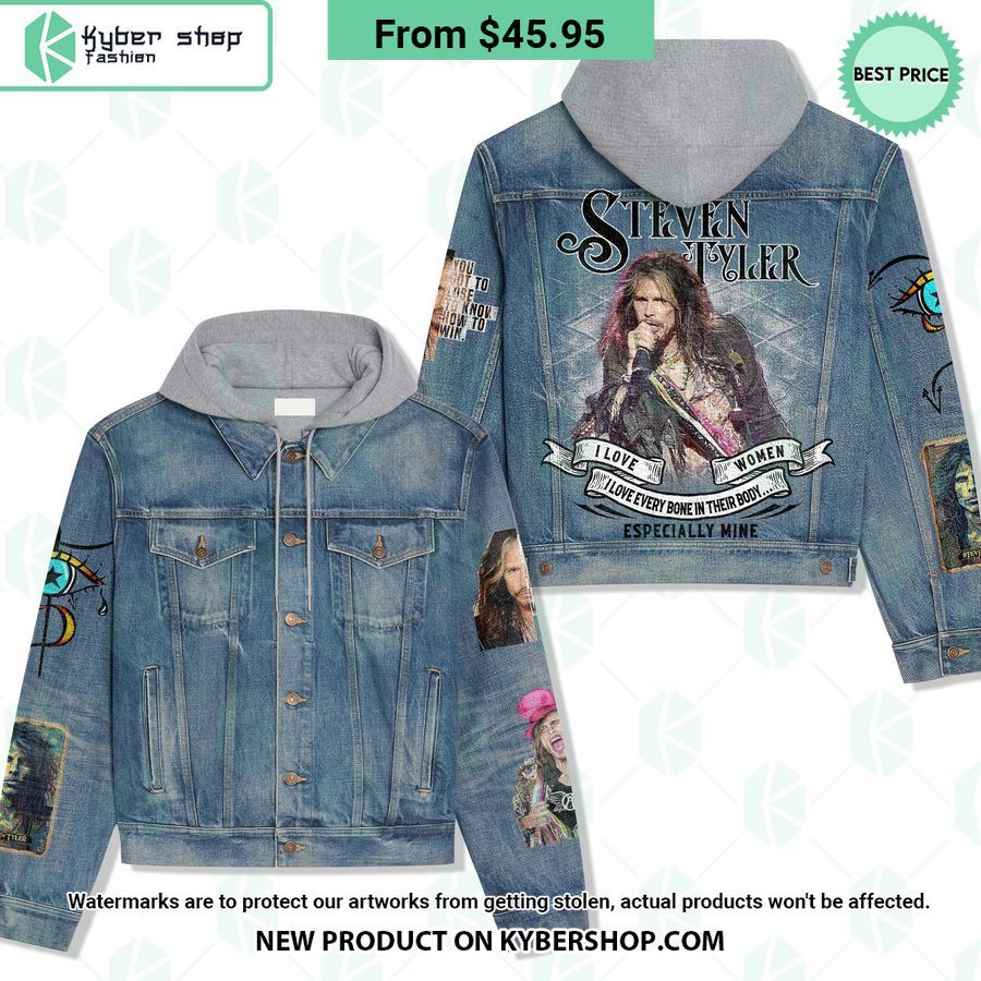 Steven Tyler Hooded Denim Jacket