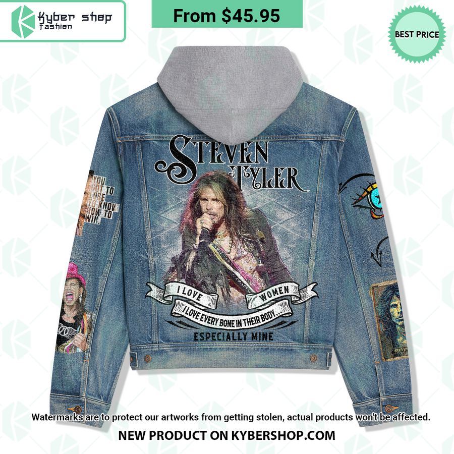 Steven Tyler Hooded Denim Jacket