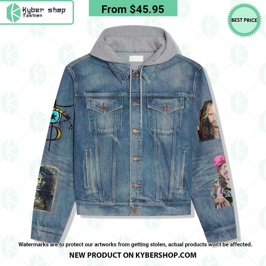 Steven Tyler Hooded Denim Jacket