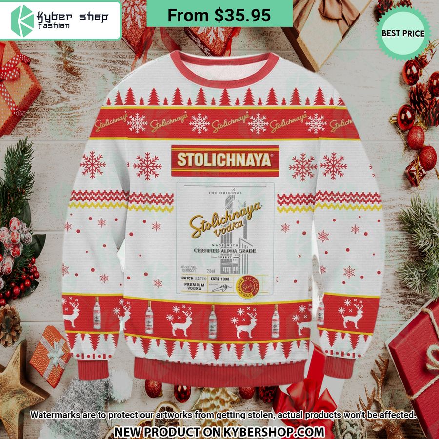Stolichnaya Vodka Sweater