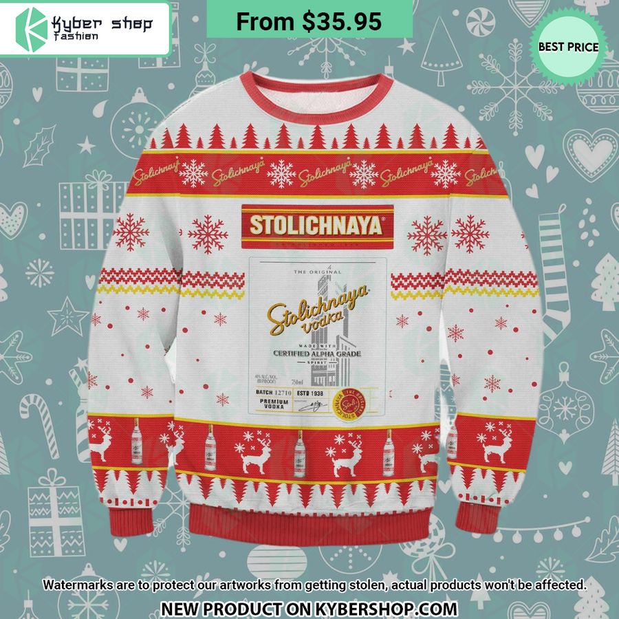Stolichnaya Vodka Sweater