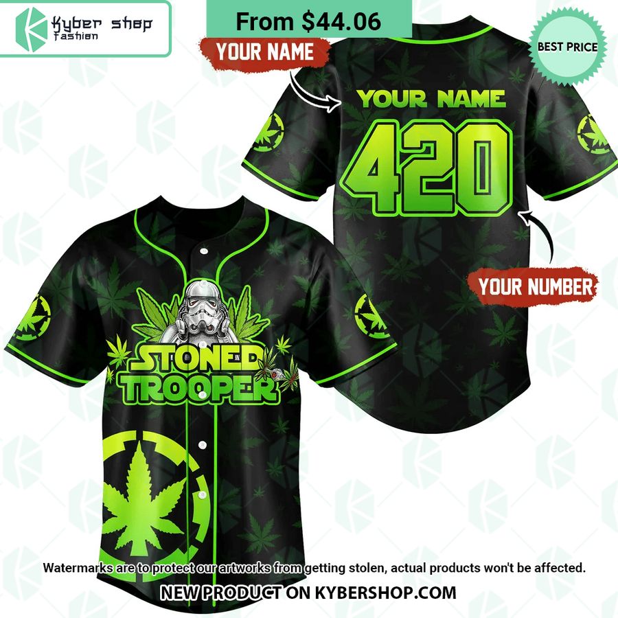 Stormtrooper Stoned Trooper CUSTOM Baseball Jersey