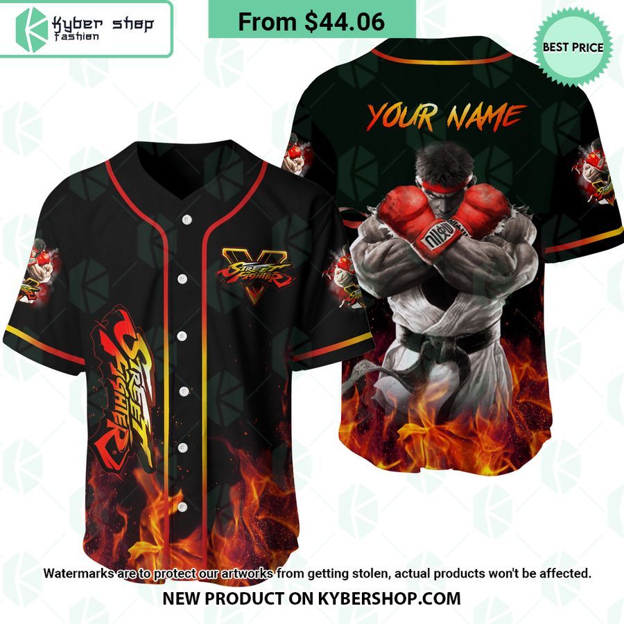 Street Fighter CUSTOM Baseball Jersey