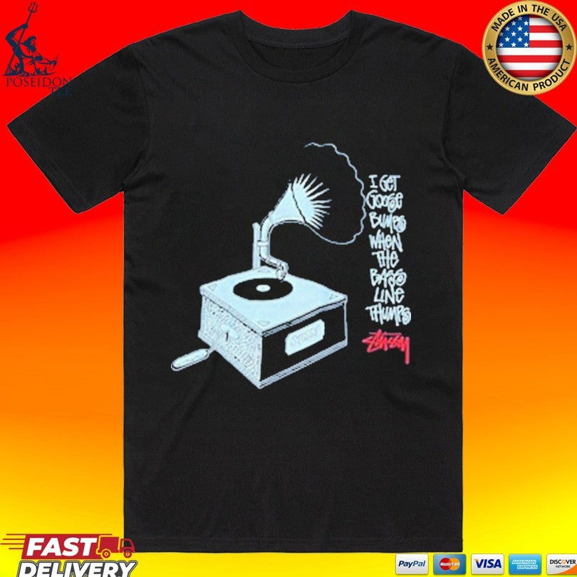 Stüssy X Gilbert Hernandez Gramophone Collab T-shirt