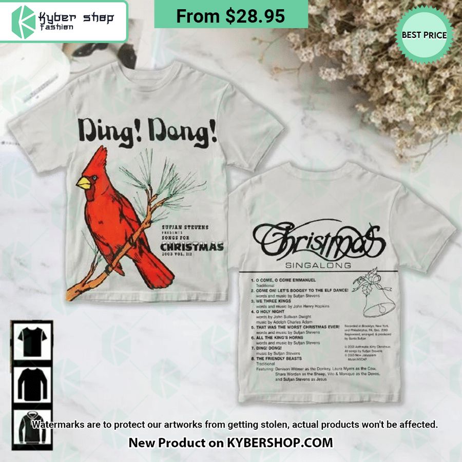 Sufjan Stevens Songs For Christmas Album Cover Shirt