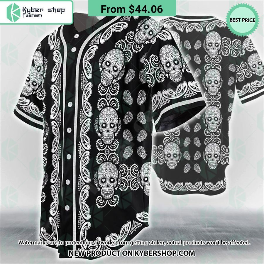 Sugar Skull Baseball Jersey