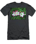 Summer Lilies Pink And White T-Shirt
