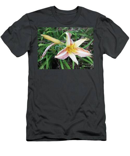 Summer Lily In Pink And White T-Shirt