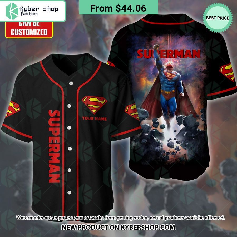Superman CUSTOM Baseball Jersey