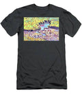 Swamp Abstract In Pink Turquoise And Yellow T-Shirt