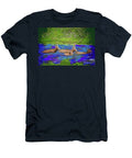 Swimming Elk In Abstract T-Shirt