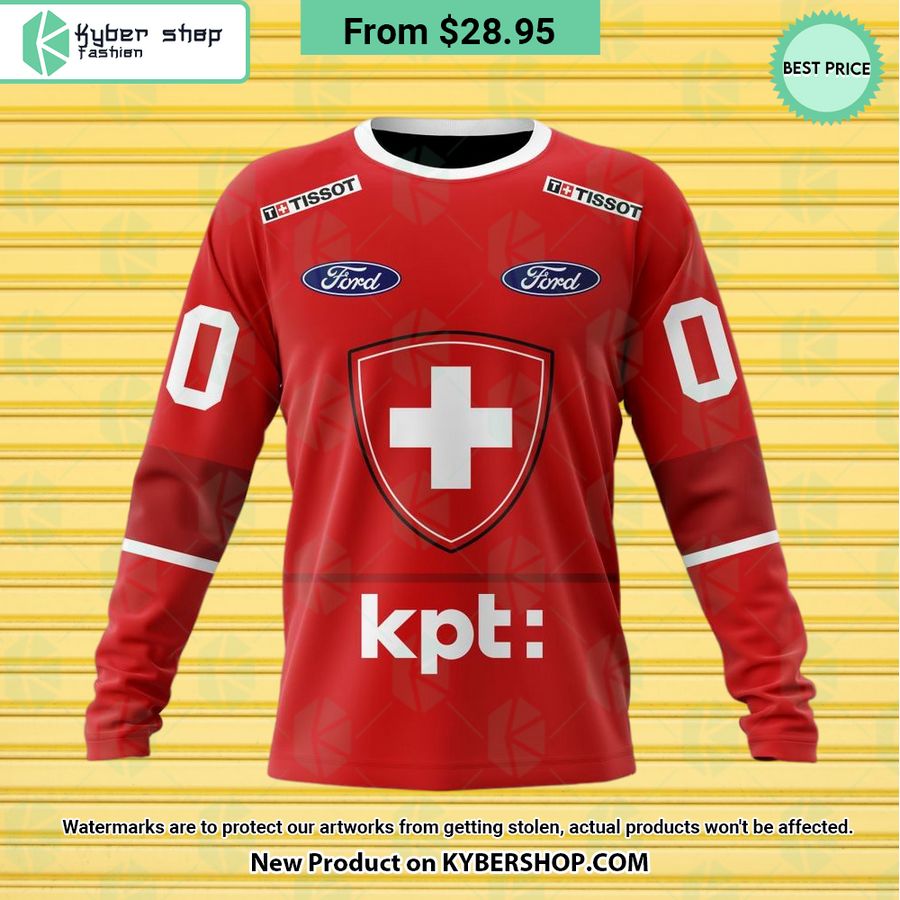 Swiss Ice Hockey Orginal Red Hoodie, Shirt