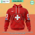 Swiss Ice Hockey Red Hoodie, Shirt
