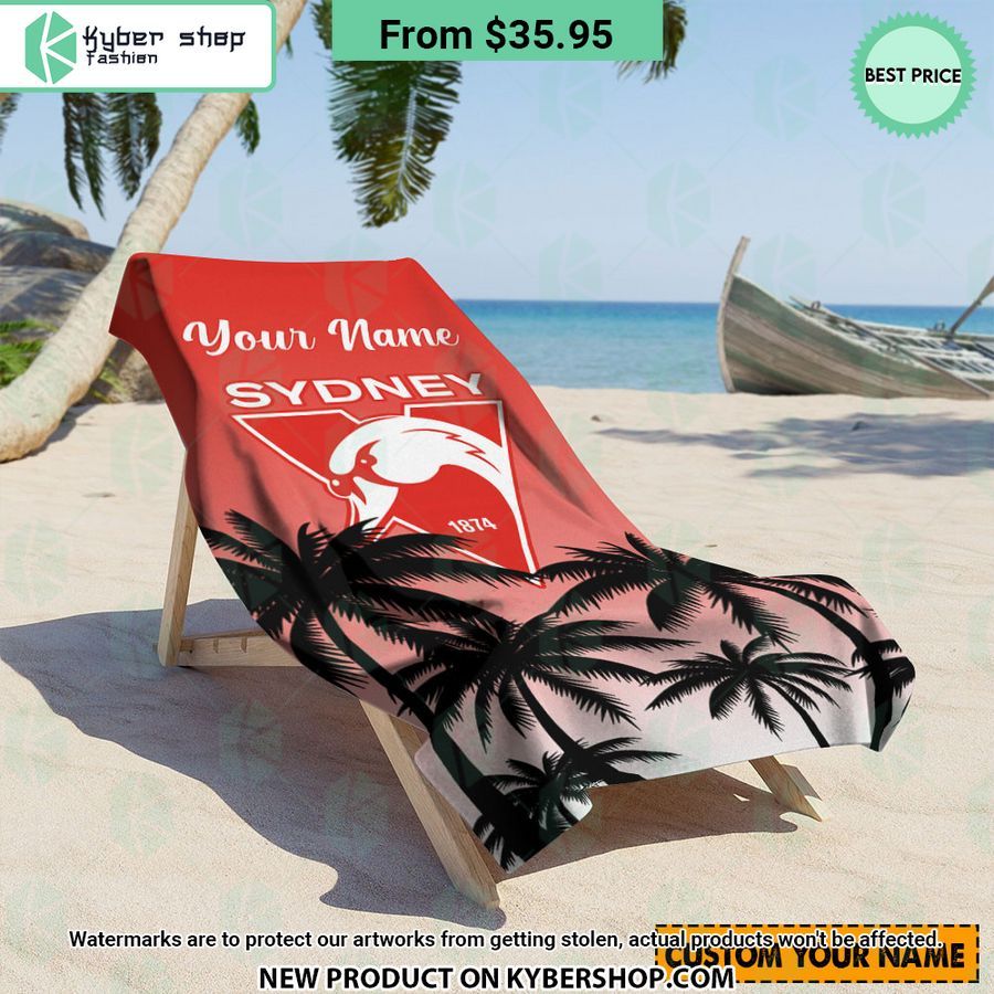Sydney Swans CUSTOM Beach Towel