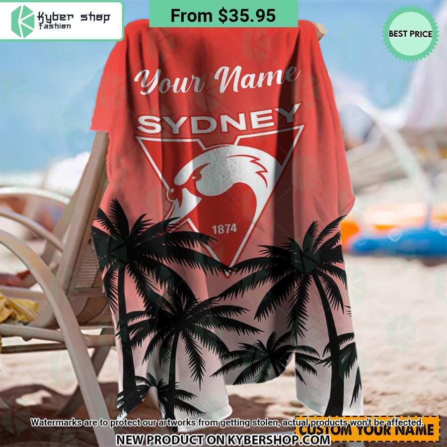Sydney Swans CUSTOM Beach Towel