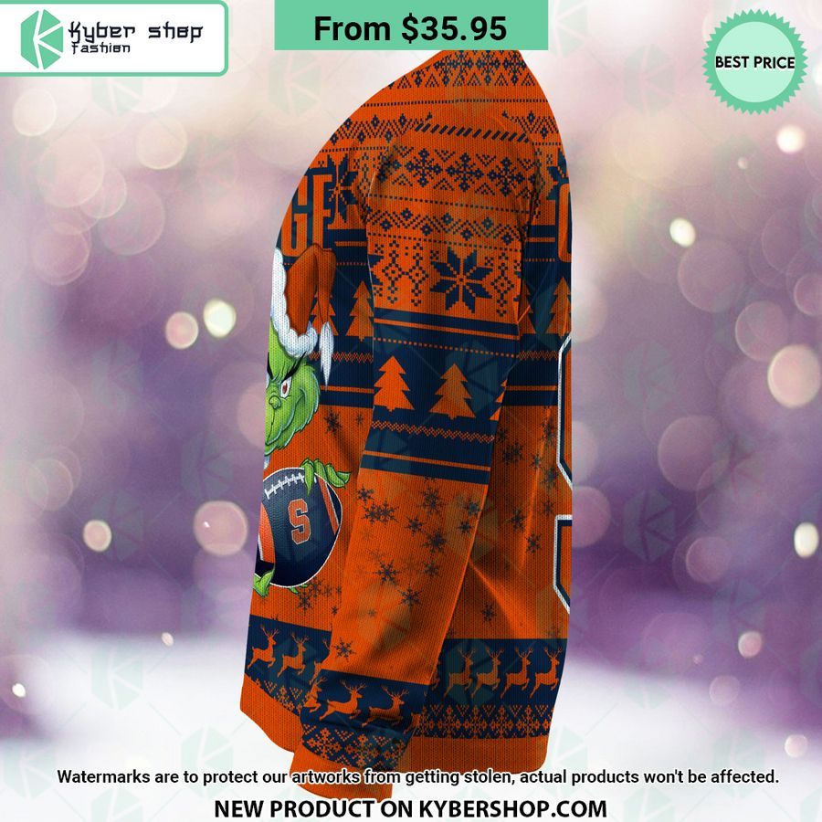 Syracuse Orange Grinch Christmas Sweater