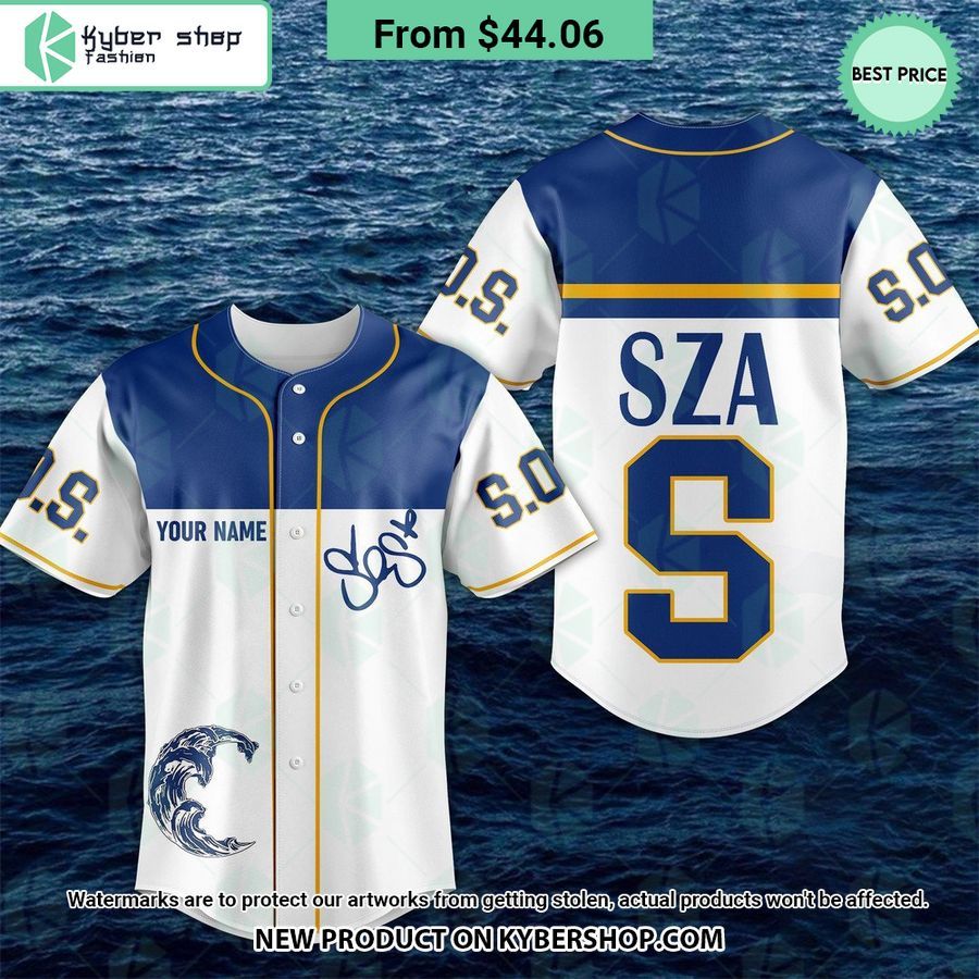 SZA SOS Album CUSTOM Baseball Jersey