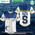 SZA SOS Album CUSTOM Baseball Jersey
