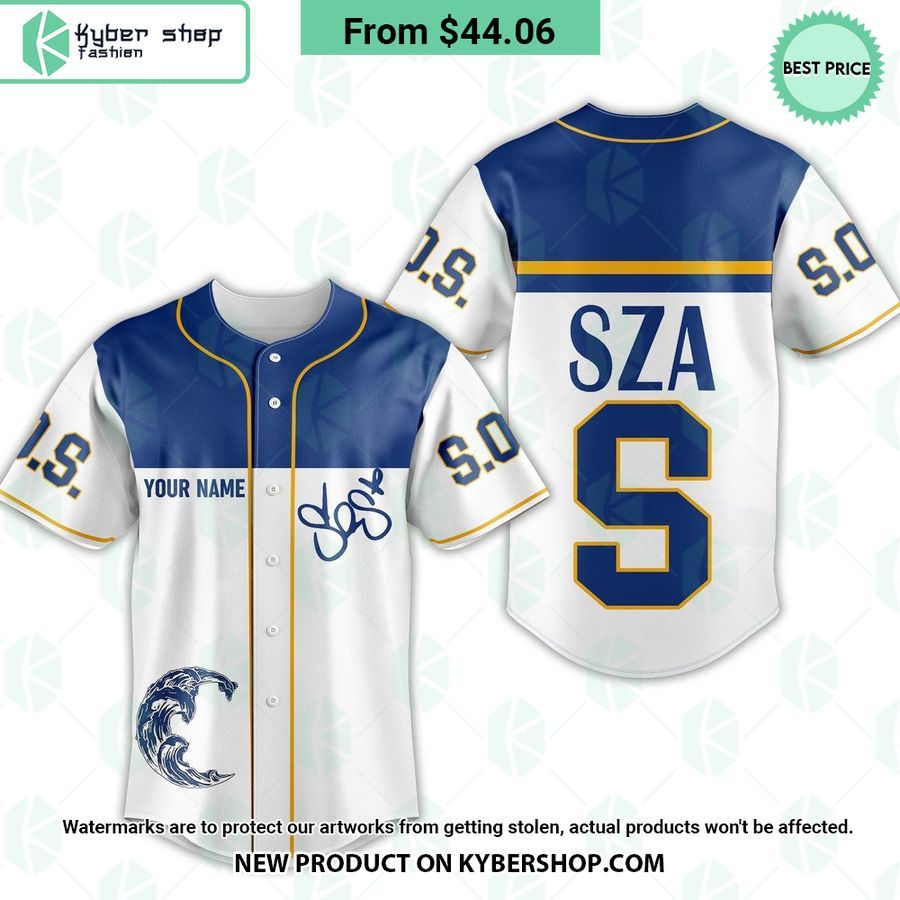 SZA SOS Album CUSTOM Baseball Jersey