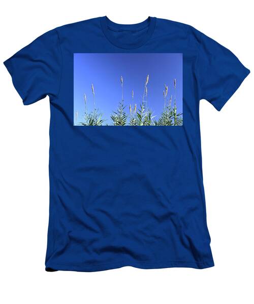 Tall Grass Stalks Against The Sky In Greece T-Shirt