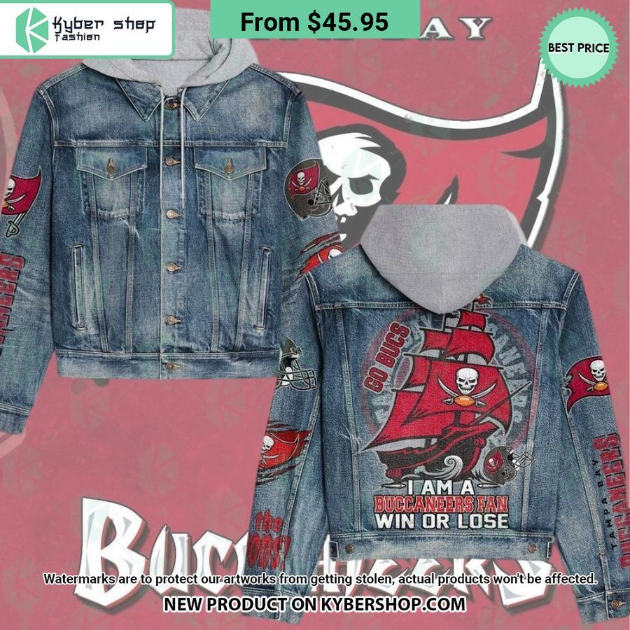 Tampa Bay Buccaneers Hooded Denim Jacket