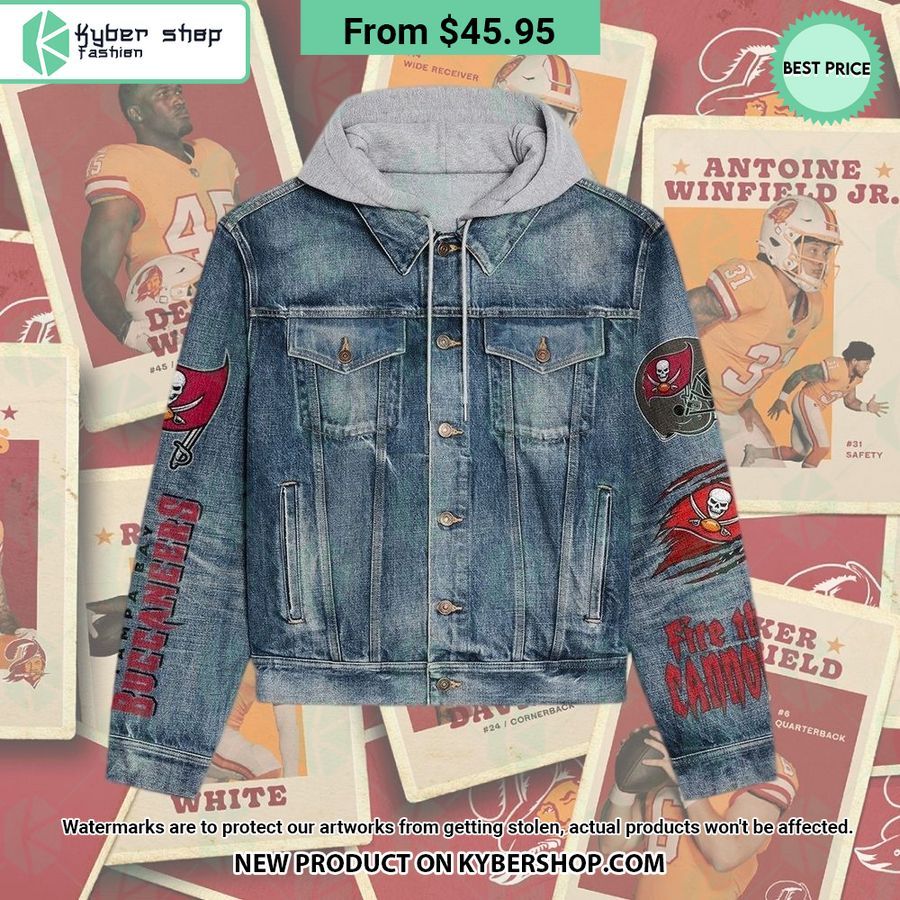 Tampa Bay Buccaneers Hooded Denim Jacket