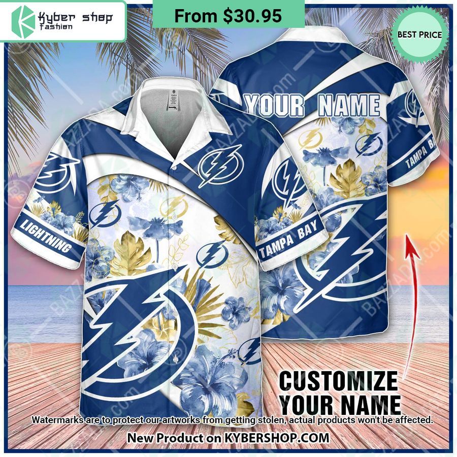 Tampa Bay Lightning custom personalized Hawaiian Shirt