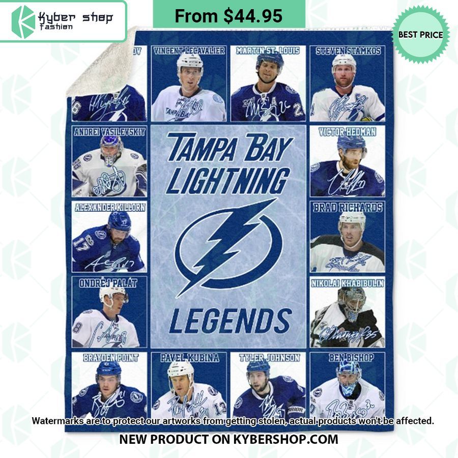 Tampa Bay Lightning Legends Fleece Blanket