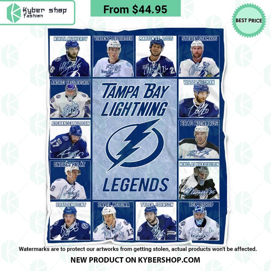 Tampa Bay Lightning Legends Fleece Blanket